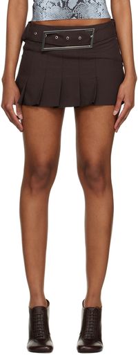 16Arlington SSENSE Work Capsule – Brown Nimue Miniskirt