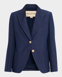 Giacca Single-Breasted Blazer