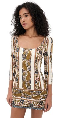 Cara Cara Belinda Mini Dress Paisley Trail Ivory 16