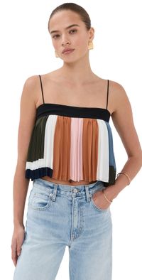 Veronica Beard Janie Top Dove Multi 6