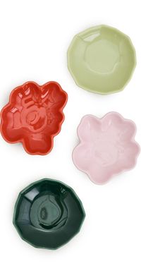 Marimekko Unikko & Kivet Small Plate Pink/Pear/Red/Dark Green One Size