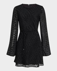 Carmelyn Croc Burnout Mini Dress
