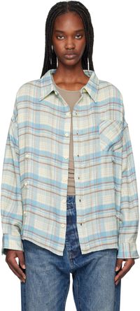 R13 Chemise deux façons bleue