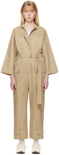 Weekend Max Mara Tan Fasto Jumpsuit