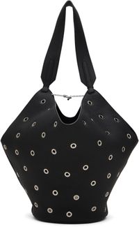 KHAITE Black Small Lotus Tote