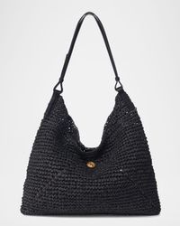 Triangle Crochet Raffia Shoulder Bag