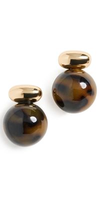 SHASHI Alice Tortoise Earrings Tortoise One Size