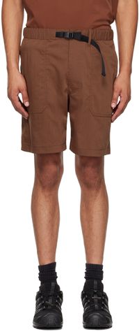NANGA Short militaire brun