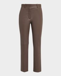 Coleman Cropped Leather Pants