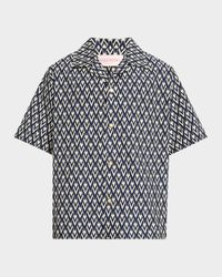 Men's Bowling Shirt with Toute La V Print