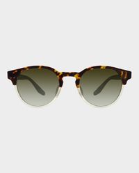 Beckford 49mm Round Acetate Sunglasses