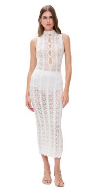 Lioness Soiree Sleeveless Dress Porcelain S