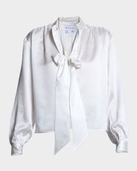 The Tie-Neck Silk Blouse