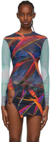 Louisa Ballou Multicolor Polyester T-Shirt