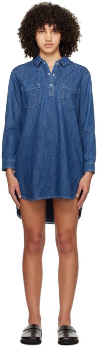 A.P.C. Indigo Texas Denim Minidress