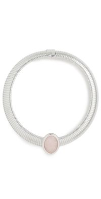 Julietta Opyum Necklace Silver/Pink One Size