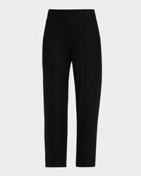 Tailored Straight-Leg Wool Trousers