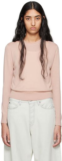 Maison Kitsuné Pink Baby Fox Patch Sweater