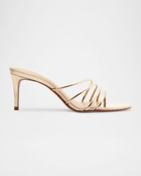 Inez Strappy Metallic Slide Sandals