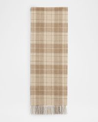Men's Cashmere Tartan Check Scarf