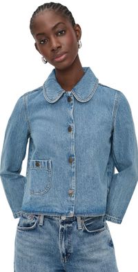 ba & sh Tiny Denim Jacket Blue Jeans 2