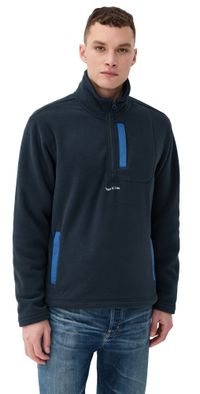 Museum of Peace and Quiet Summit Polar Fleece Quarter Zip Navy S
