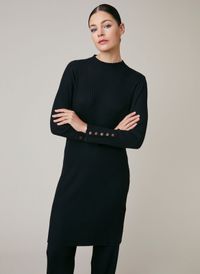 Harris Wilson - Robe courte droite côtelée - Taille 1 - Noir