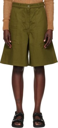 Cecilie Bahnsen Short Annika vert en denim