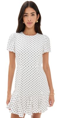 LE BOP Georgia Dress White Dot M