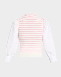 Tirza Mixed-Media Top