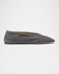 Luna Suede Ballerina Flats