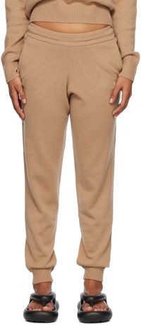 Sporty & Rich Tan Embroidered Sweatpants