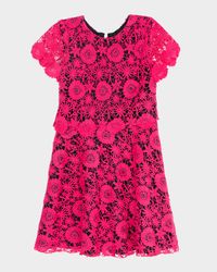 Girl's Serenity Openwork Lace Dress, Size 7-16