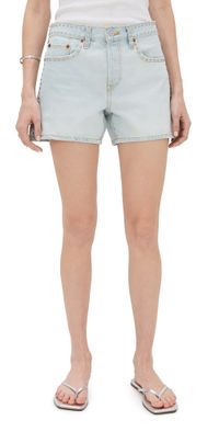 RE/DONE Studded Boy Shorts Aqua Stud 27