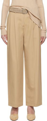 TOTEME Beige Relaxed Chino Trousers