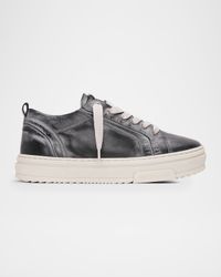 Men's HTN Distressed Leather Sneakers