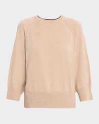 Raglan-Sleeve Cashmere Sweater