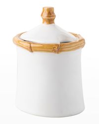 Bamboo Sugar Bowl with Lid- Natural