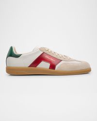 Men's Olympic Leather Low-Top Sneakers