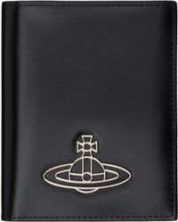 Vivienne Westwood Black Leather Passport Holder