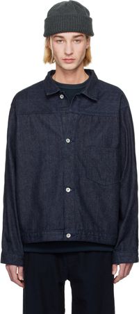 nanamica Blouson court indigo en denim