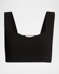 Jordana Seamed Cropped Bra Top