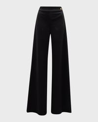 Anouk High-Rise Straight-Leg Crepe Jersey Pants
