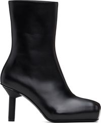 ALAINPAUL Black Pina Ankle Boots