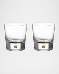 Intermezzo Gold Double Old Fashion Glasses, Set of 2
