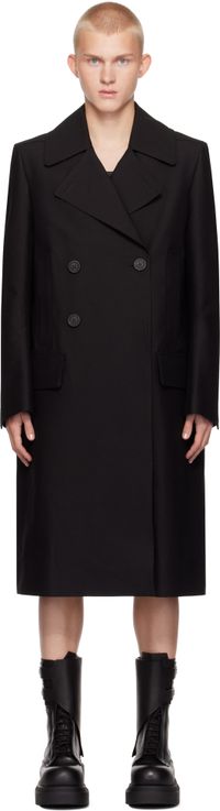 Rick Owens Manteau ajusté Drella noir - Porterville