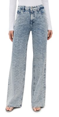 Good American Good Skate Wide Crystal Jeans indigo1070 16