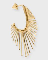 18K Yellow Gold Slide Pendant Midi Earring
