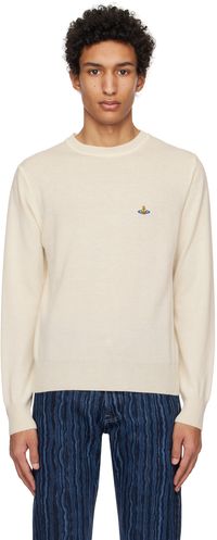 Vivienne Westwood Off-White Embroidered Sweater