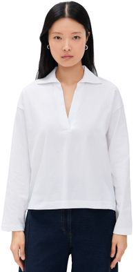 Vince Easy Polo Optic White XS